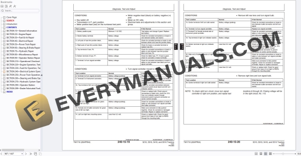 John Deere 5210 5310 5410 5510 Tractor Diagnostic Repair Technical Manual TM1716 PDF 5 John Deere 5210 5310 5410 5510 Tractor Diagnostic Repair Technical Manual TM1716 PDF - Image 3