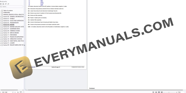 John Deere 744K 4WD Loader Repair Technical Manual TM10683 PDF 6 John Deere 744K 4WD Loader Repair Technical Manual TM10683 PDF - Image 4