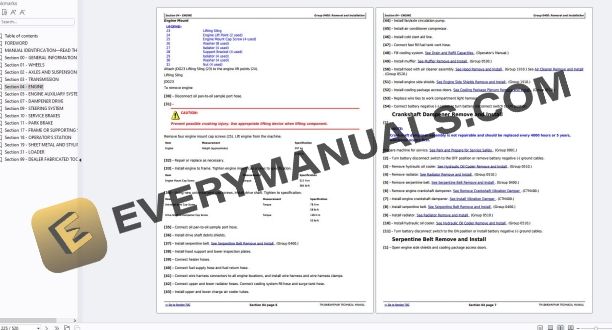John Deere 744K 4WD Loader Repair Technical Manual TM10683 PDF 7 John Deere 744K 4WD Loader Repair Technical Manual TM10683 PDF - Image 5