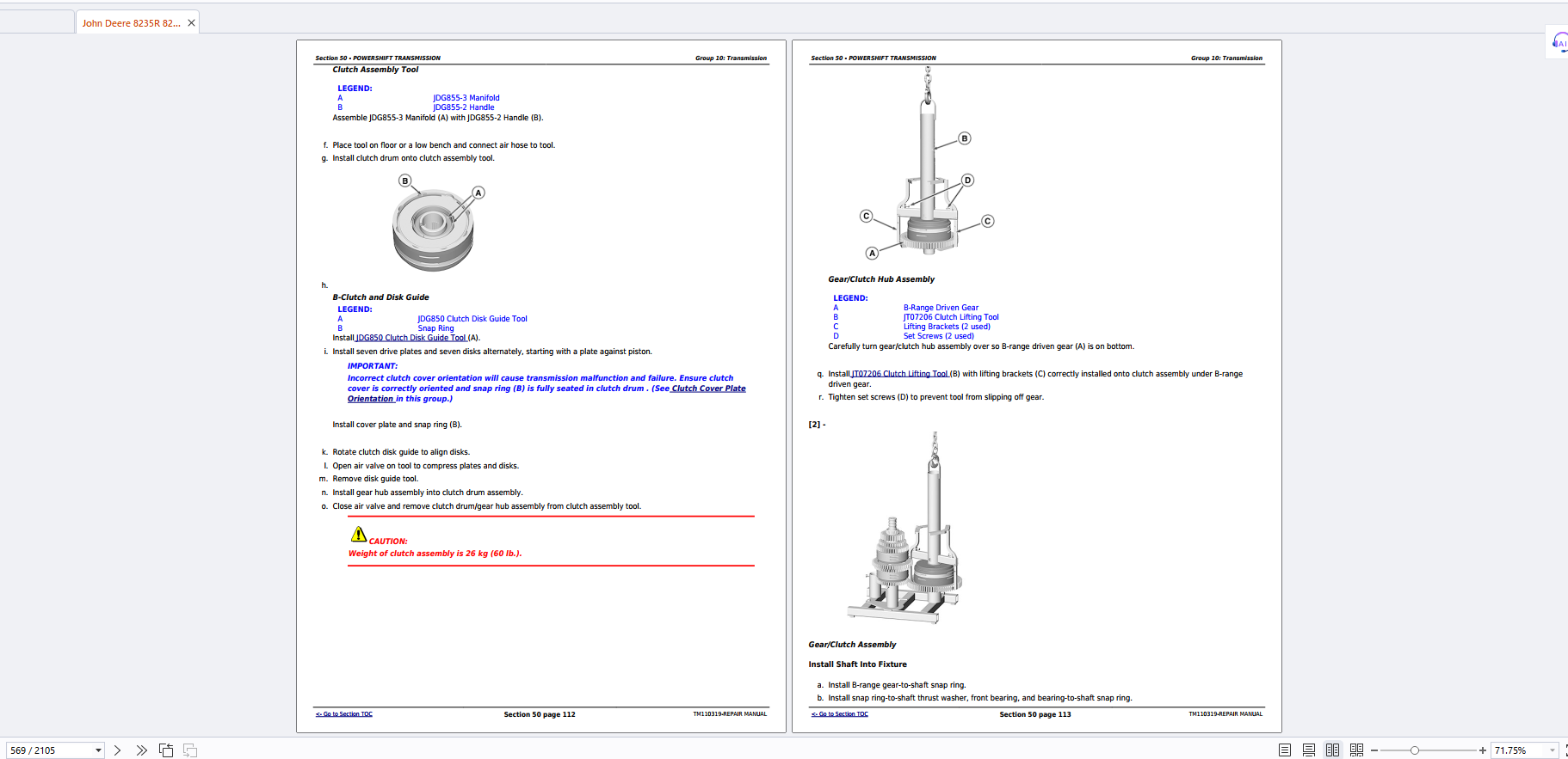 John Deere 8235R 8260R 8285R 8310R 8335R 8360R Tractor Repair Manual TM110319 PDF 6 John Deere 8235R 8260R 8285R 8310R 8335R 8360R Tractor Repair Manual TM110319 PDF - Image 4