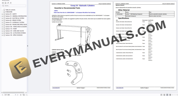 John Deere M724 M732 M740 M732i M740i Trailed Sprayer Repair Technical Manual TM407319 PDF 5 John Deere M724 M732 M740 M732i M740i Trailed Sprayer Repair Technical Manual TM407319 PDF - Image 3