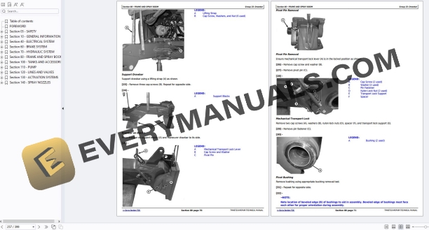 John Deere M724 M732 M740 M732i M740i Trailed Sprayer Repair Technical Manual TM407319 PDF 7 John Deere M724 M732 M740 M732i M740i Trailed Sprayer Repair Technical Manual TM407319 PDF - Image 5