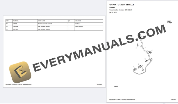 John Deere XUV835M Gator Utility Vehicle (S.N. 040001 ) Parts Catalog PC16082 05NOV23 PDF 5 John Deere XUV835M Gator Utility Vehicle (S.N. 040001 ) Parts Catalog PC16082 05NOV23 PDF - Image 3