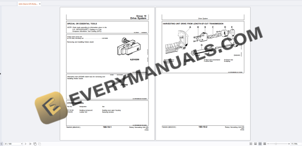 John Deere 676 Forage Harvester Technical Manual TM4528 19JUN95 PDF 2 John Deere 676 Forage Harvester Technical Manual TM4528 19JUN95 PDF - Image 2