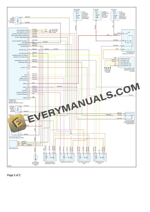 Porsche 911 GT3 RS (997) 2007 Electrical Diagrams F6-3.6L