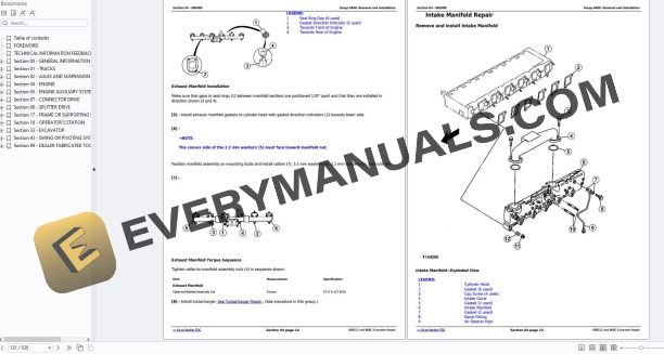 John Deere 600CLC 800C Excavator Repair Technical Manual TM1923 05APR12 5 John Deere 600CLC 800C Excavator Repair Technical Manual TM1923 05APR12 - Image 3