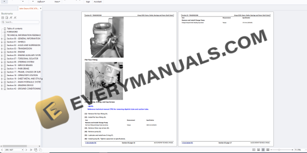 John Deere 670CII to 772CHII Motor Grader Repair Technical Manual TM1915 22NOV23 5 John Deere 670CII to 772CHII Motor Grader Repair Technical Manual TM1915 22NOV23 - Image 3