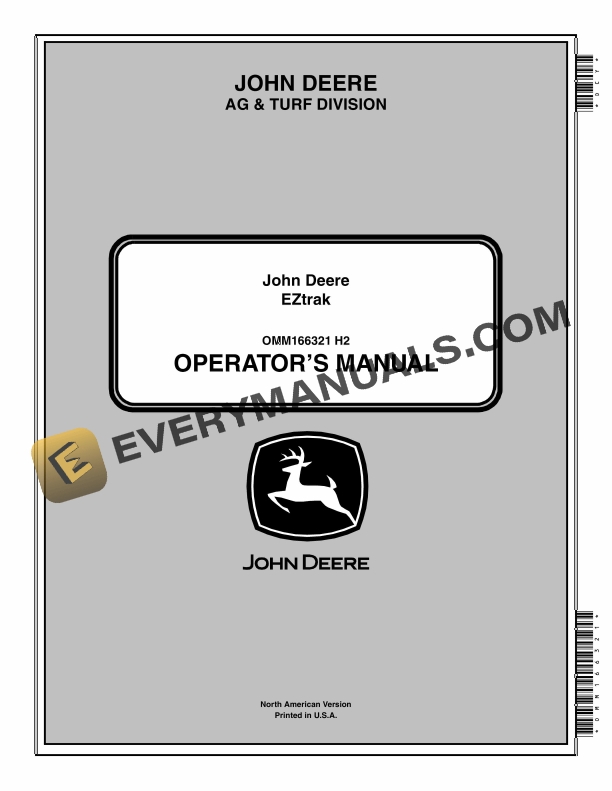 John Deere EZtrak Operator Manual OMM166321 3 John Deere EZtrak Operator Manual OMM166321