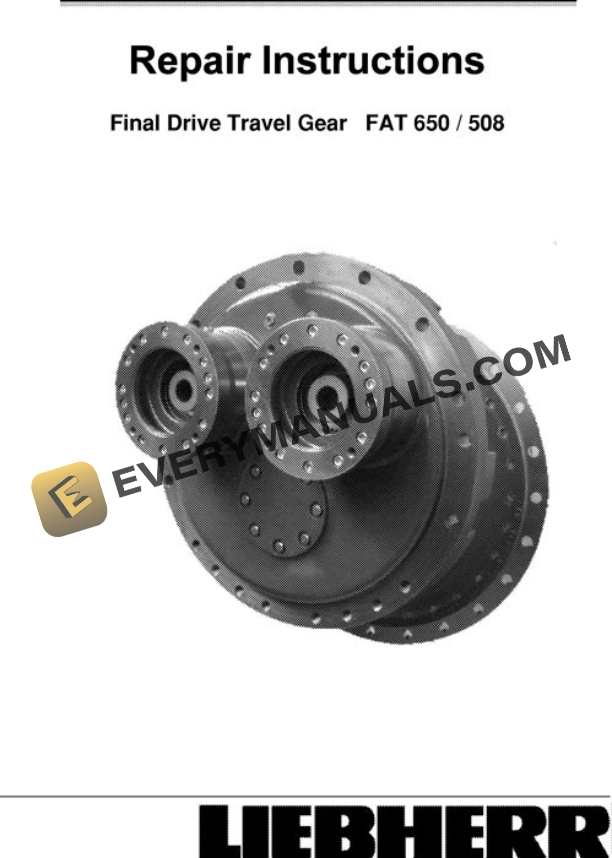 John Deere FAT 650 1050C Travel Gear Repair Manual TM10002