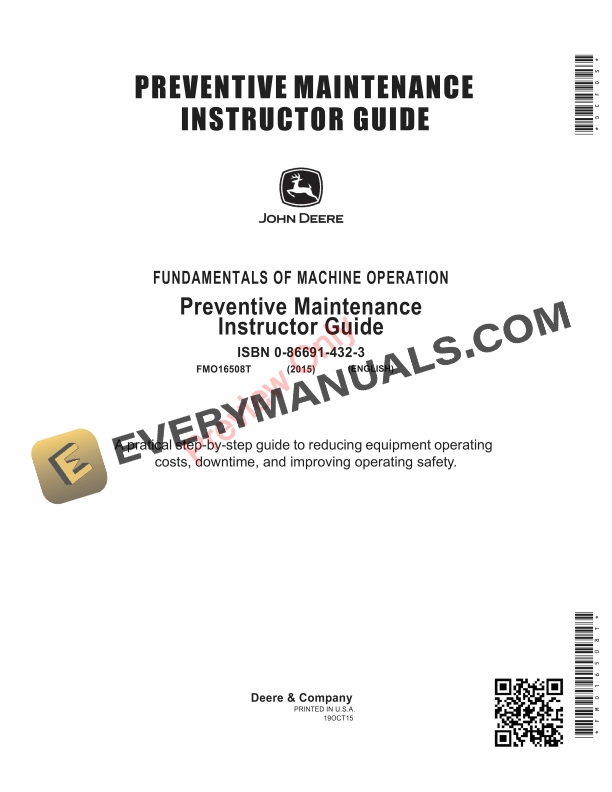 John Deere FOSFMO Preventive Maintenance Manual FMO16508T 19OCT15 1