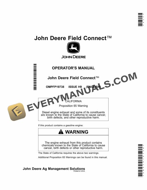 John Deere Field Connect Operator Manual OMPFP19738 1