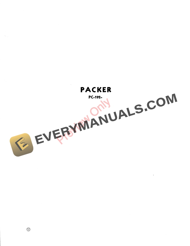 John Deere Packer Crowfoot Parts Catalog PC192 01NOV52 1