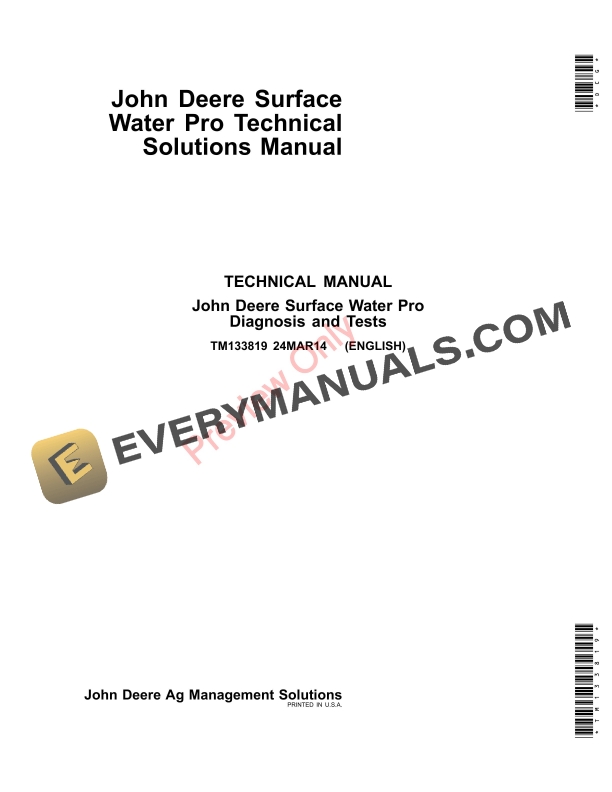 John Deere Surface Water Pro Technical Manual TM133819 25APR17 1
