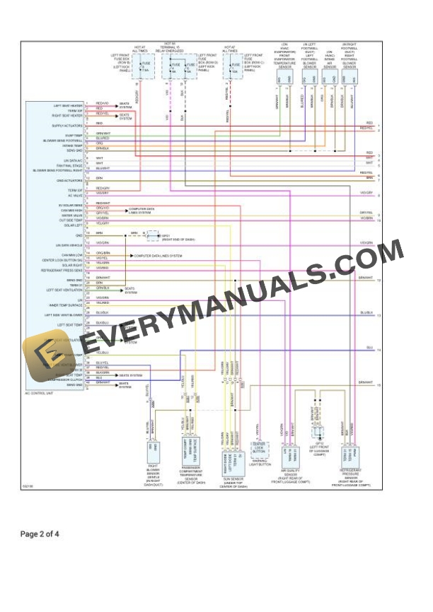 Porsche 911 GT2 RS (991) 2018 Electrical Diagrams F6-3.8L Turbo