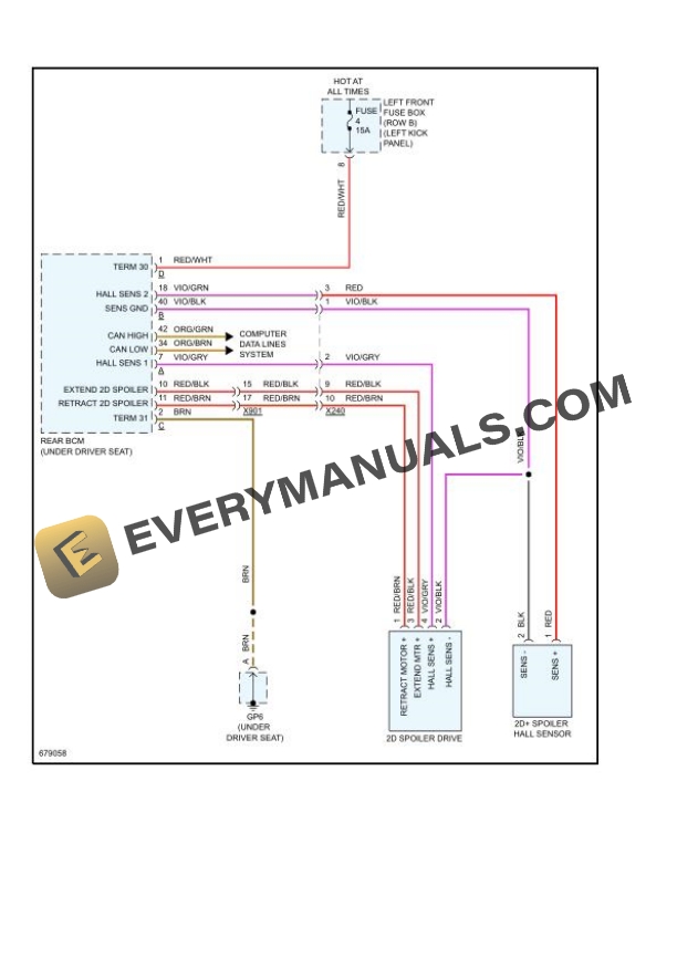 Porsche 911 GT3 (991) 2019 Electrical Diagrams F6-4.0L