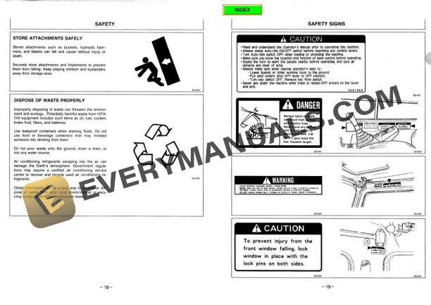 Hitachi EX100M-2 Excavator Operator Manual EM12M-1-3 4 Hitachi EX100M-2 Excavator Operator Manual EM12M-1-3 - Image 2