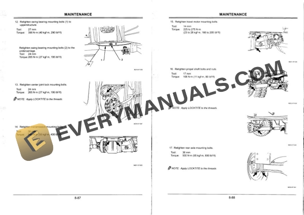 Hitachi EX120WD-5 Excavator Operator Manual EM11M-1-1 4 Hitachi EX120WD-5 Excavator Operator Manual EM11M-1-1 - Image 2