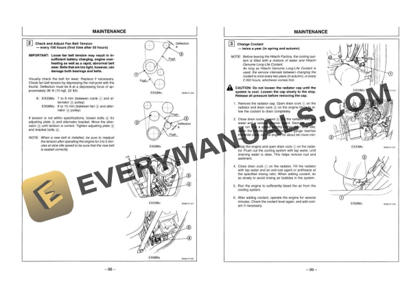 Hitachi EX33U Excavator Operator Manual EM1BP1-2 4 Hitachi EX33U Excavator Operator Manual EM1BP1-2 - Image 2