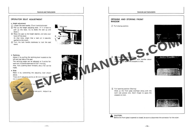 Hitachi UH063 Hydraulic Excavator Operator Manual EM129-4-4 4 Hitachi UH063 Hydraulic Excavator Operator Manual EM129-4-4 - Image 2