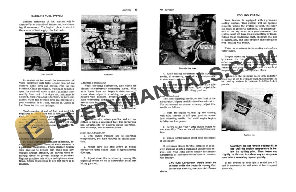 John Deere 1010 Wheel Tractor Operator Manual OMT19261 4 John Deere 1010 Wheel Tractor Operator Manual OMT19261 - Image 2