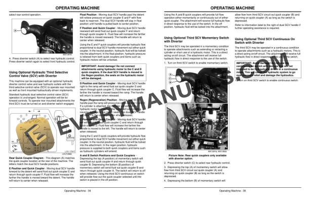 John Deere 110 Tractor Loader Backhoe Operator Manual OMLVU13606 4 John Deere 110 Tractor Loader Backhoe Operator Manual OMLVU13606 - Image 2