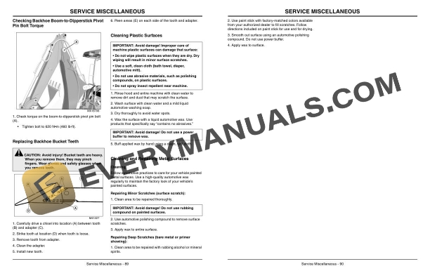 John Deere 110 Tractor Loader Backhoe Operator Manual OMLVU18410 3 John Deere 110 Tractor Loader Backhoe Operator Manual OMLVU18410 - Image 2
