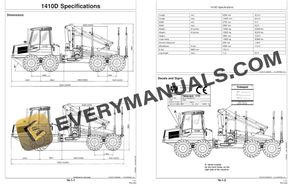 John Deere 1410D Forwarder Operator Manual OMF065866 4 John Deere 1410D Forwarder Operator Manual OMF065866 - Image 2