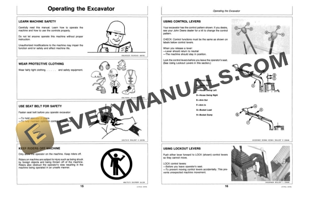 John Deere 15 Excavator Operator Manual OMT83598 4 John Deere 15 Excavator Operator Manual OMT83598 - Image 2