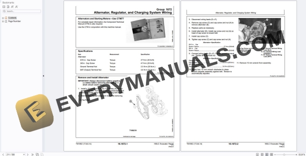 John Deere 160LC Excavator Repair Technical Manual TM1662 17JUL14 4 John Deere 160LC Excavator Repair Technical Manual TM1662 17JUL14 - Image 2