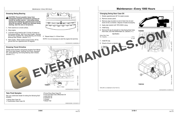 John Deere 180CW, 210CW Wheeled Excavator Operator Manual OMT213055 4 John Deere 180CW, 210CW Wheeled Excavator Operator Manual OMT213055 - Image 2