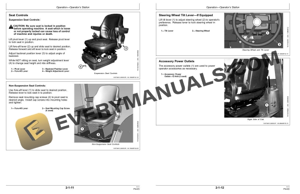 John Deere 210 G Tractor Loader Operator Manual OMT475827X019 4 John Deere 210 G Tractor Loader Operator Manual OMT475827X019 - Image 2