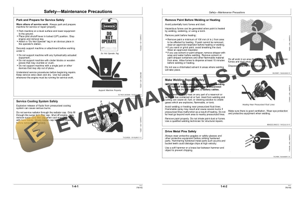 John Deere 210G, 210GLC Excavator Operator Manual OMT306201 4 John Deere 210G, 210GLC Excavator Operator Manual OMT306201 - Image 2