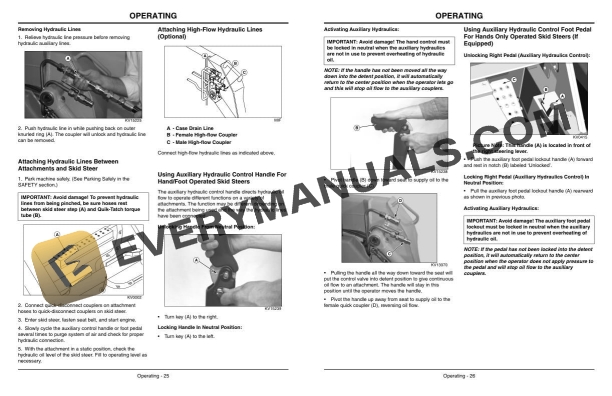 John Deere 240, 250 Skid Steer Operator Manual OMKV18668 4 John Deere 240, 250 Skid Steer Operator Manual OMKV18668 - Image 2