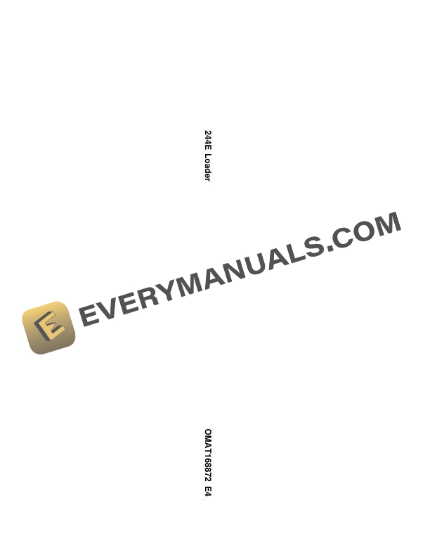 John Deere 244E Loader Operator Manual OMAT168872