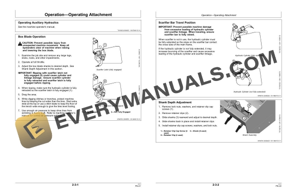 John Deere 284, 288 Box Blade Operator Manual CXT17453 4 John Deere 284, 288 Box Blade Operator Manual CXT17453 - Image 2
