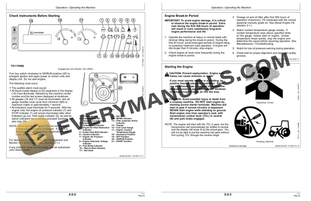 John Deere 310L EP Backhoe Loader Operator Manual OMT410085X19 4 John Deere 310L EP Backhoe Loader Operator Manual OMT410085X19 - Image 2