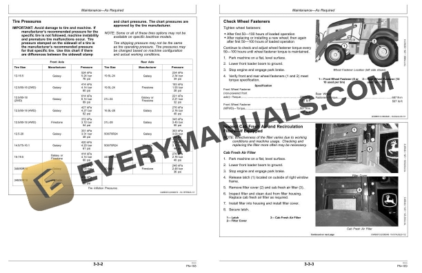 John Deere 310SL Backhoe Loader Operator Manual OMT446059X019 4 John Deere 310SL Backhoe Loader Operator Manual OMT446059X019 - Image 2