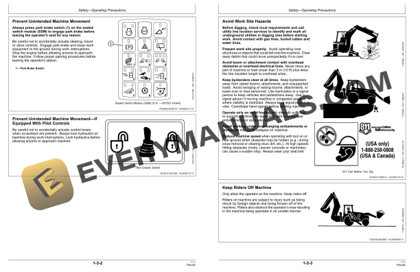 John Deere 310SL HL, 410L Backhoe Loader Operator Manual OMT357557X19 4 John Deere 310SL HL, 410L Backhoe Loader Operator Manual OMT357557X19 - Image 2