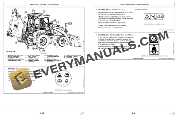 John Deere 315SL Backhoe Loader Operator Manual OMT460881X019 4 John Deere 315SL Backhoe Loader Operator Manual OMT460881X019 - Image 2