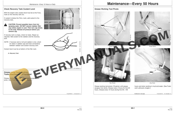 John Deere 330LC, 370 Excavator Operator Manual OMT185072 4 John Deere 330LC, 370 Excavator Operator Manual OMT185072 - Image 2