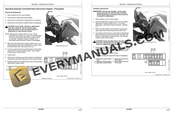 John Deere 344L Compact Loader Operator Manual OMT404539X19 4 John Deere 344L Compact Loader Operator Manual OMT404539X19 - Image 2
