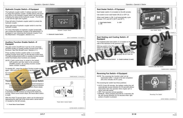 John Deere 380 P-tier Gen-A Excavator Operator Manual OMT453665X019 4 John Deere 380 P-tier Gen-A Excavator Operator Manual OMT453665X019 - Image 2