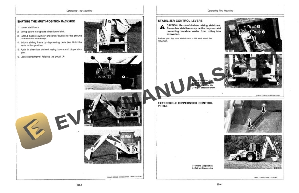 John Deere 415 B, 515 B Backhoe Loader Operator Manual OMCD16146 4 John Deere 415 B, 515 B Backhoe Loader Operator Manual OMCD16146 - Image 2