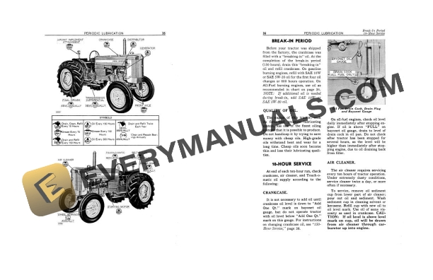 John Deere 420 Utility Tractor Operator Manual OMT351156 4 John Deere 420 Utility Tractor Operator Manual OMT351156 - Image 2