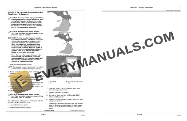 John Deere 470GLC Excavator Operator Manual OMT293261 4 John Deere 470GLC Excavator Operator Manual OMT293261 - Image 2