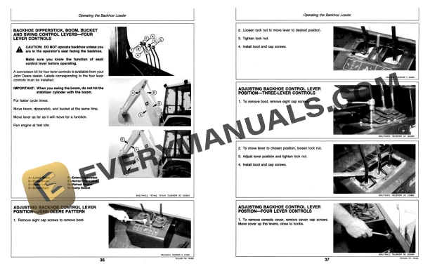 John Deere 610B Backhoe Loader Operator Manual OMT82175 4 John Deere 610B Backhoe Loader Operator Manual OMT82175 - Image 2