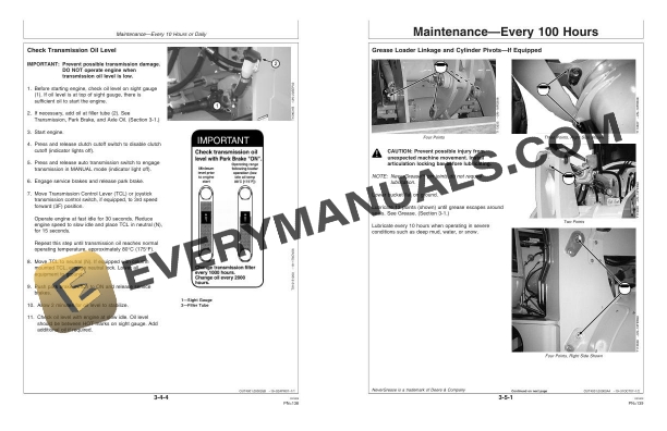 John Deere 624J Loader Operator Manual OMT229875 4 John Deere 624J Loader Operator Manual OMT229875 - Image 2