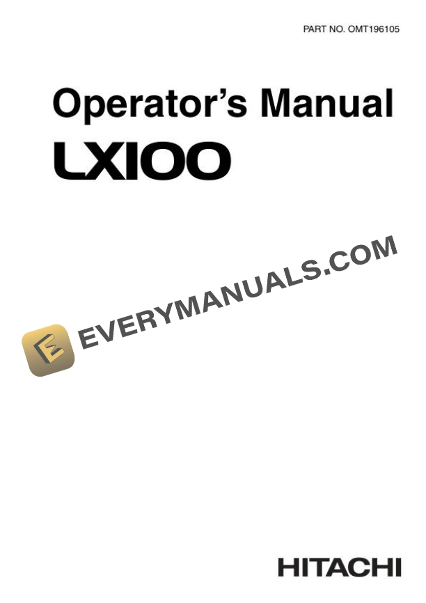 John Deere LX100 Loader Operator Manual OMT196105
