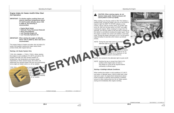John Deere 770C, 770CH, 772CH Motor Grader Operator Manual OMT184951 4 John Deere 770C, 770CH, 772CH Motor Grader Operator Manual OMT184951 - Image 2