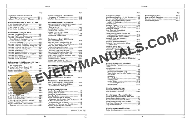 John Deere 770G, 770GP, 772G, 772GP Motor Grader Operator Manual OMT342548 4 John Deere 770G, 770GP, 772G, 772GP Motor Grader Operator Manual OMT342548 - Image 2